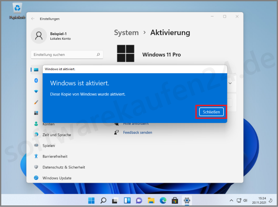 Windows 11 - Aktivierungsanleitung – Softwarekaufen24